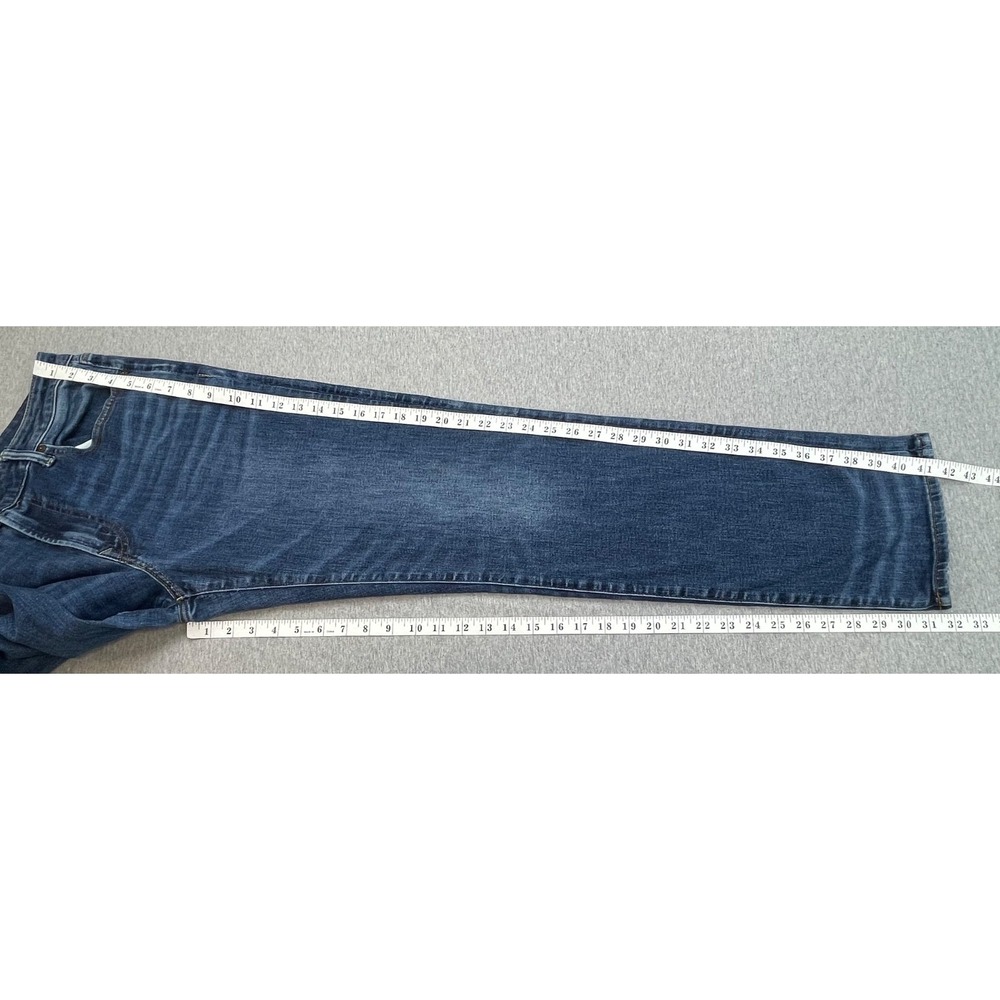 American Eagle Jeans Mens 36 x 34 Blue Cotton Blend Stretch Original Straight - Picture 7 of 8